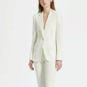 NWT Theory Staples Crepe Blazer Jacket - Ivory